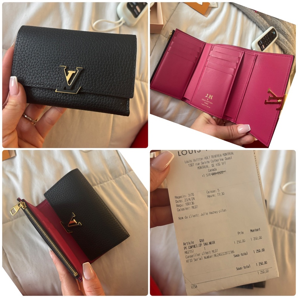 SOLDDDDD Louis Vuitton Black and Pink Women's Wallet